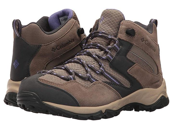 Columbia Maiden Peaktm Mid Waterproof (wet Sand/purple Aster) Women's Shoes
