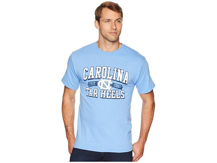 Champion College North Carolina Tar Heels Jersey Tee (light Blue 1) Men's T Shirt