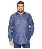 Robert Graham Big Tall Diamante Long Sleeve Woven Shirt (navy (tall)) Men's Clothing