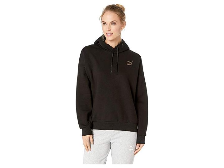 Puma Retro Hoodie (black) Women's Sweatshirt