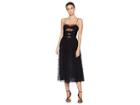 Adam Lippes Silk Crepe Cami Dress W/ Knotted Bodice (black) Women's Dress