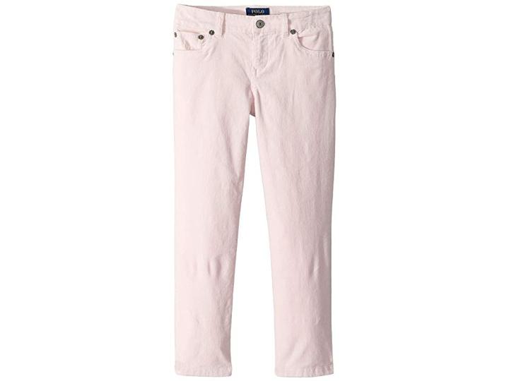 Polo Ralph Lauren Kids Corduroy Skinny Pants (little Kids) (morning Pink) Girl's Casual Pants