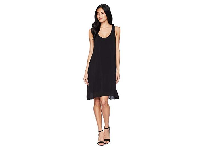 Splendid Rayon Voile Double Layer Dress (black) Women's Dress