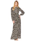 Juicy Couture Abbey Floral Silk Maxi Dress (lost Labyrinth Abbey Floral) Women's Dress