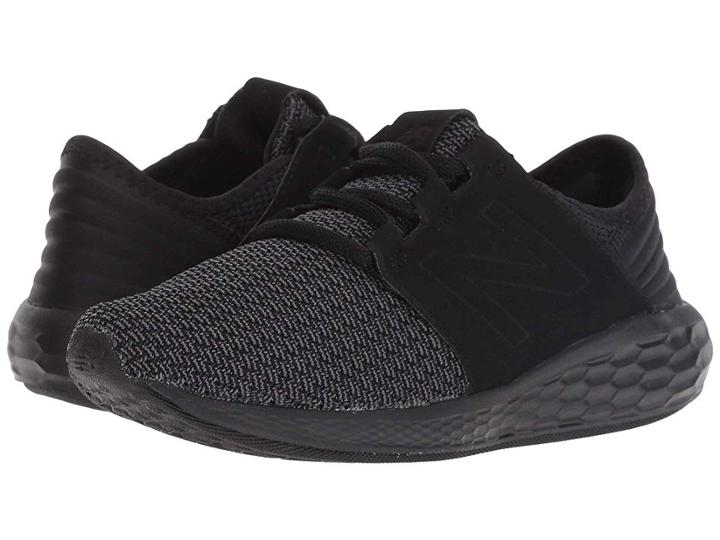 New Balance Kids Kjcrzv2p Nubuck (little Kid) (black/magnet) Boys Shoes