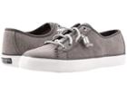Sperry Seacoast Metallic (dark Grey/heavy Canvas) Women's Lace Up Casual Shoes