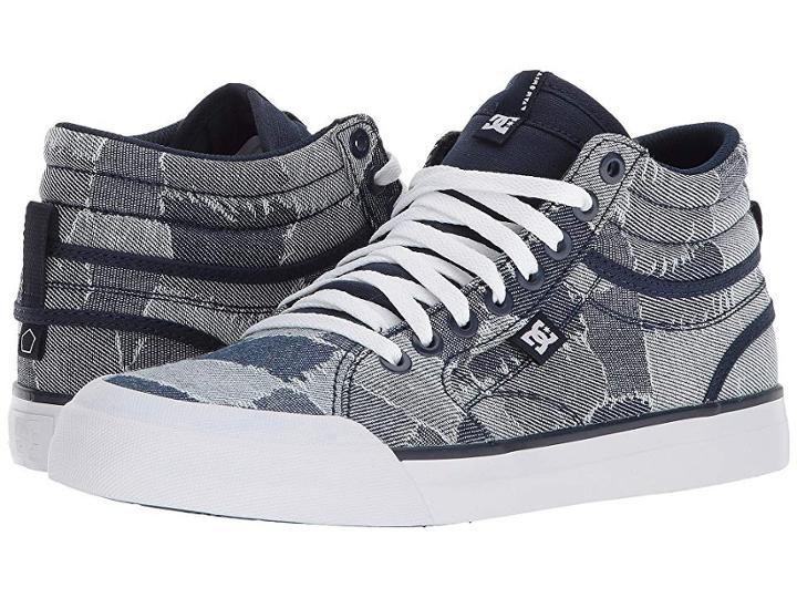 Dc Evan Hi Tx Le (blue/blue/white) Women's Skate Shoes