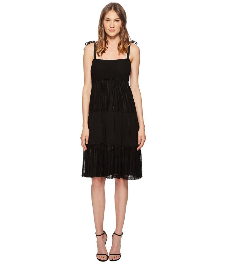 Red Valentino Jersey Lace Dress (nero) Women's Dress