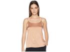 Eileen Fisher Stretch Silk Charmeuse Scoop Neck Cami (amber) Women's Sleeveless