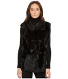 Escada Sport Lambaras Faux Fur Vest (black) Women's Vest