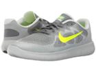Nike Kids Free Rn 2 (big Kid) (cool Grey/volt/wolf Grey/electro Green) Boys Shoes