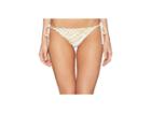 Luli Fama La Cabana Seamless Ruched Back Brazilian Tie Side Bottom (off-white) Women's Swimwear