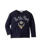 Dolce & Gabbana Kids Be The King T-shirt (toddler/little Kids) (blue) Boy's T Shirt