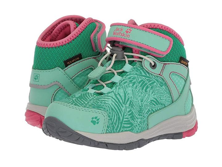Jack Wolfskin Kids Portland Texapore Mid (toddler/little Kid/big Kid) (pale Mint) Kids Shoes