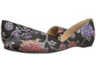 Naturalizer Samantha (black Multi Floral Brocade Fabric) Women's Flat Shoes