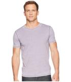 John Varvatos Star U.s.a. Short Sleeved Crew Neck W/ Garment Burnout K2683u1b (iris) Men's Clothing