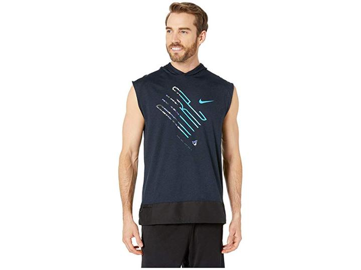 Nike Element Mix Sleeve (obsidian/heather/reflective Silver) Men's Clothing