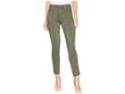 7 For All Mankind Roxanne Ankle W/ Paneled Seams Cut Off Hem In Army Sandwashed Twill (army Sandwashed Twill) Women's Jeans