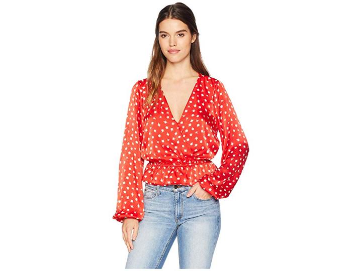Show Me Your Mumu Richie Top (rose Buddies Sheen) Women's Clothing