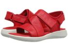 Ecco Soft 5 Cross-strap Sandal (tomato/tomoto Cow Leather/textile) Women's Sandals