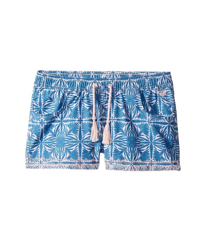 Roxy Kids Sunny Dreams Boardshorts (big Kids) (rose Quartz Havana Tile) Girl's Swimwear