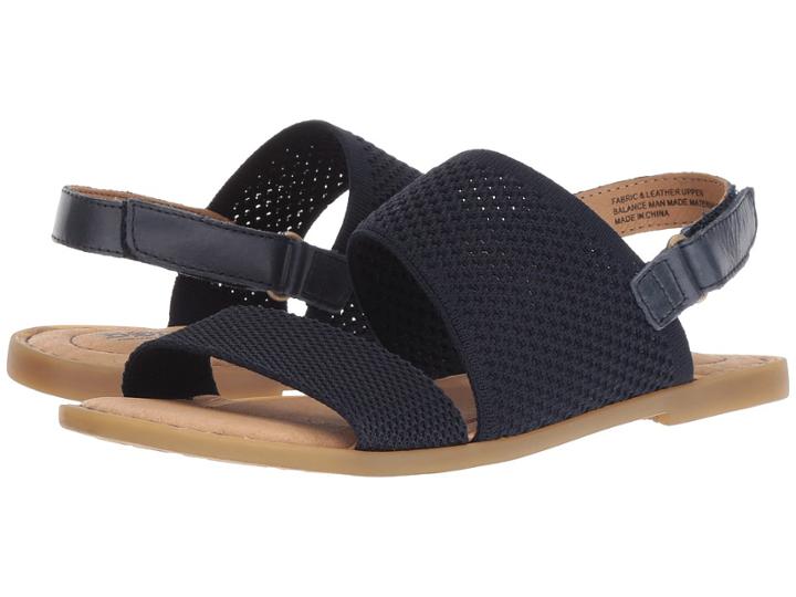 Born Hanz (navy Knit Combo) Women's Sandals