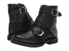 Frye Vanessa Tanker (black Oiled Pull-up/shearling) Women's Shoes