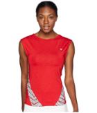 Eleven By Venus Williams Sprint Collection Backup Cap Sleeve Top (tango Red) Women's Sleeveless