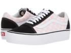 Vans Old Skool Platform ((checkerboard) Black/pink Dogwood) Skate Shoes