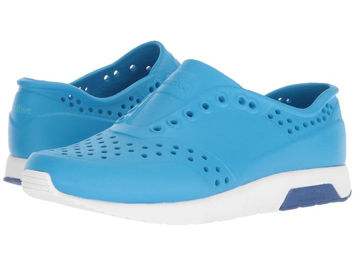 Native Kids Shoes Lennox (little Kid) (wave Blue/shell White/victoria Blue) Kids Shoes