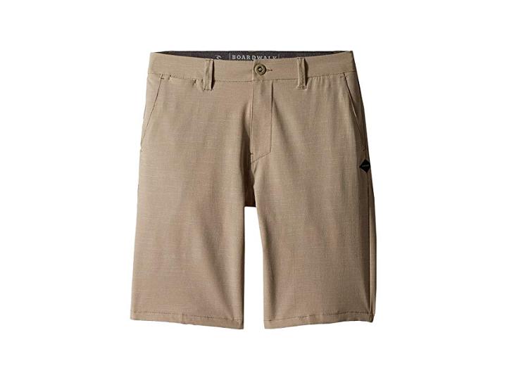 Rip Curl Kids Mirage Jackson Boardwalk Shorts (big Kids) (stone) Boy's Shorts