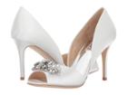 Badgley Mischka Kaden (white Satin) Women's Bridal Shoes