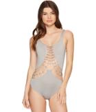 Dolce Vita Solids One-piece With Cf Macrame (cement) Women's Swimsuits One Piece