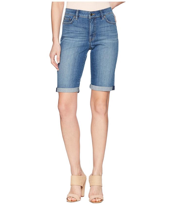 Lauren Ralph Lauren Superstretch Denim Shorts (coastal Indigo Wash) Women's Shorts