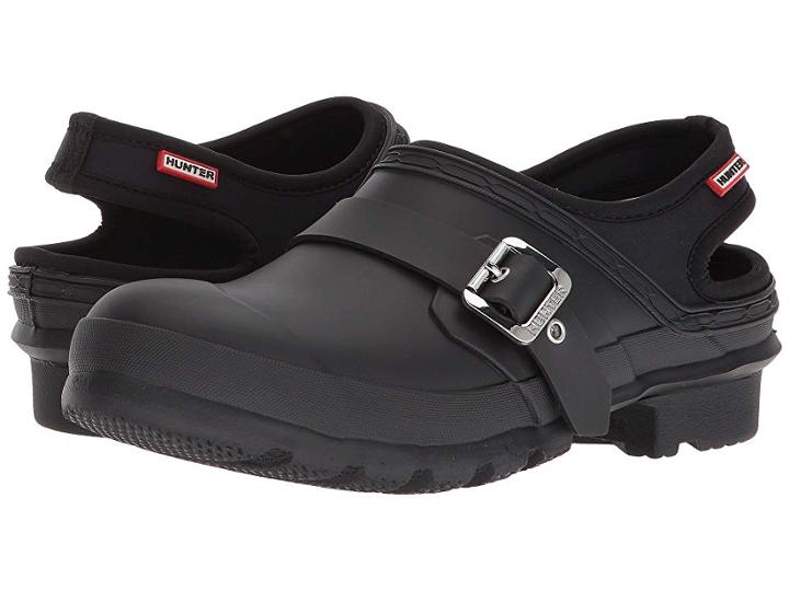 Hunter Original Clog (black) Women's Clog/mule Shoes