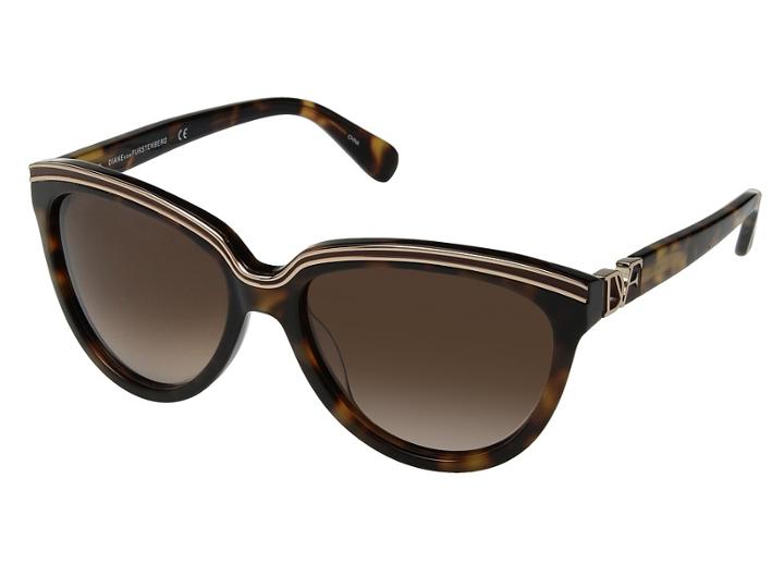 Diane Von Furstenberg Mila (soft Tortoise) Fashion Sunglasses