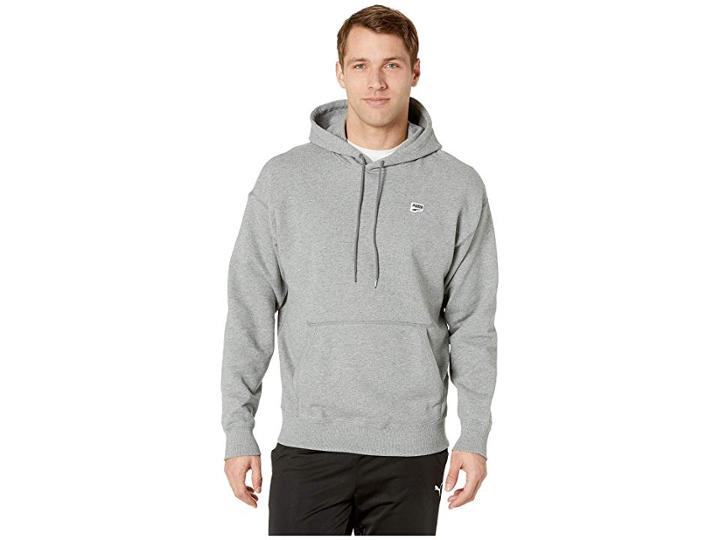 Puma Downtown Hoody (medium Grey Heather) Men's Sweatshirt