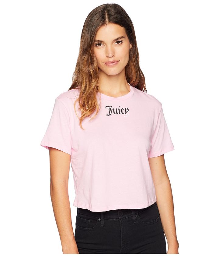 Juicy Couture Juicy Gothic Crystals Jersey Tube Top (ballet Slipper) Women's Clothing