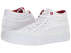Dc Evan Hi Tx Se (white/white/true Red) Women's Skate Shoes