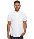Ben Sherman Short Sleeve Park Conversational Shirt (white) Men's Short Sleeve Button Up