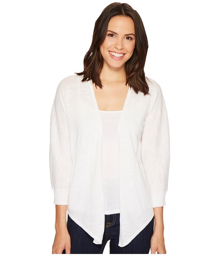 Fresh Produce Piper Draped Cardigan (white) Women's Sweater