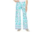 Lilly Pulitzer Bal Harbour Palazzo Pants (light Lilac Its Impawsible Engineered) Women's Casual Pants
