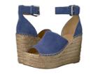 Marc Fisher Ltd Adalyn Espadrille Wedge (medium Blue Suede) Women's Wedge Shoes