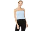 Juicy Couture Microterry Smocked Cami Top (beach Blue) Women's Clothing