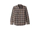 Prana Brayden Long Sleeve Flannel Shirt (coal) Men's Long Sleeve Button Up