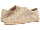 Splendid Flora (gold Metallic Suede) Women's Lace Up Casual Shoes