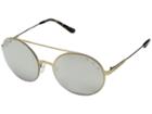 Michael Kors Cabo 0mk1027 55mm (pale Gold Tone/silver Mirror) Fashion Sunglasses