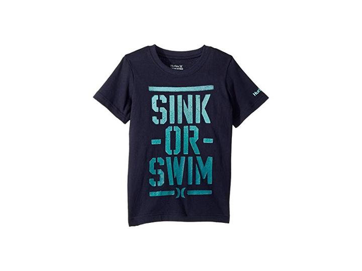 Hurley Kids Don't Sink Tee (little Kids) (obsidian) Boy's T Shirt