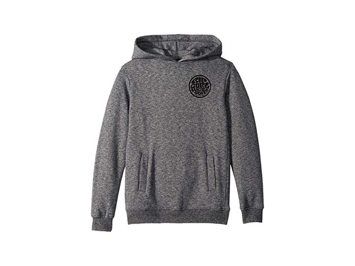 Rip Curl Kids Destination Prints Pullover Hoodie (big Kids) (black) Boy's Sweatshirt