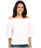 Three Dots Audrey Top (white) Women's Clothing